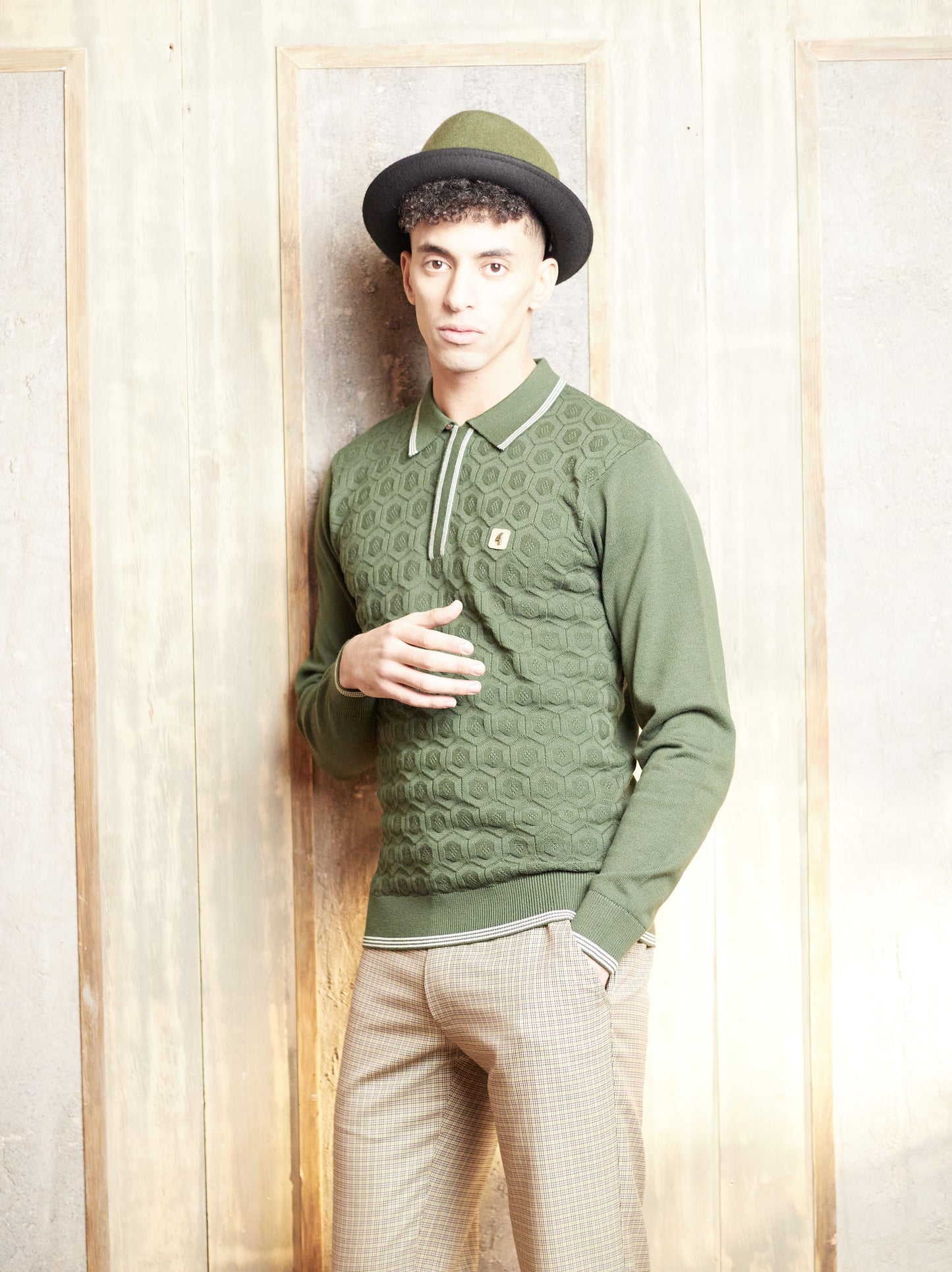 Jackson Fern wool felt porkpie hat