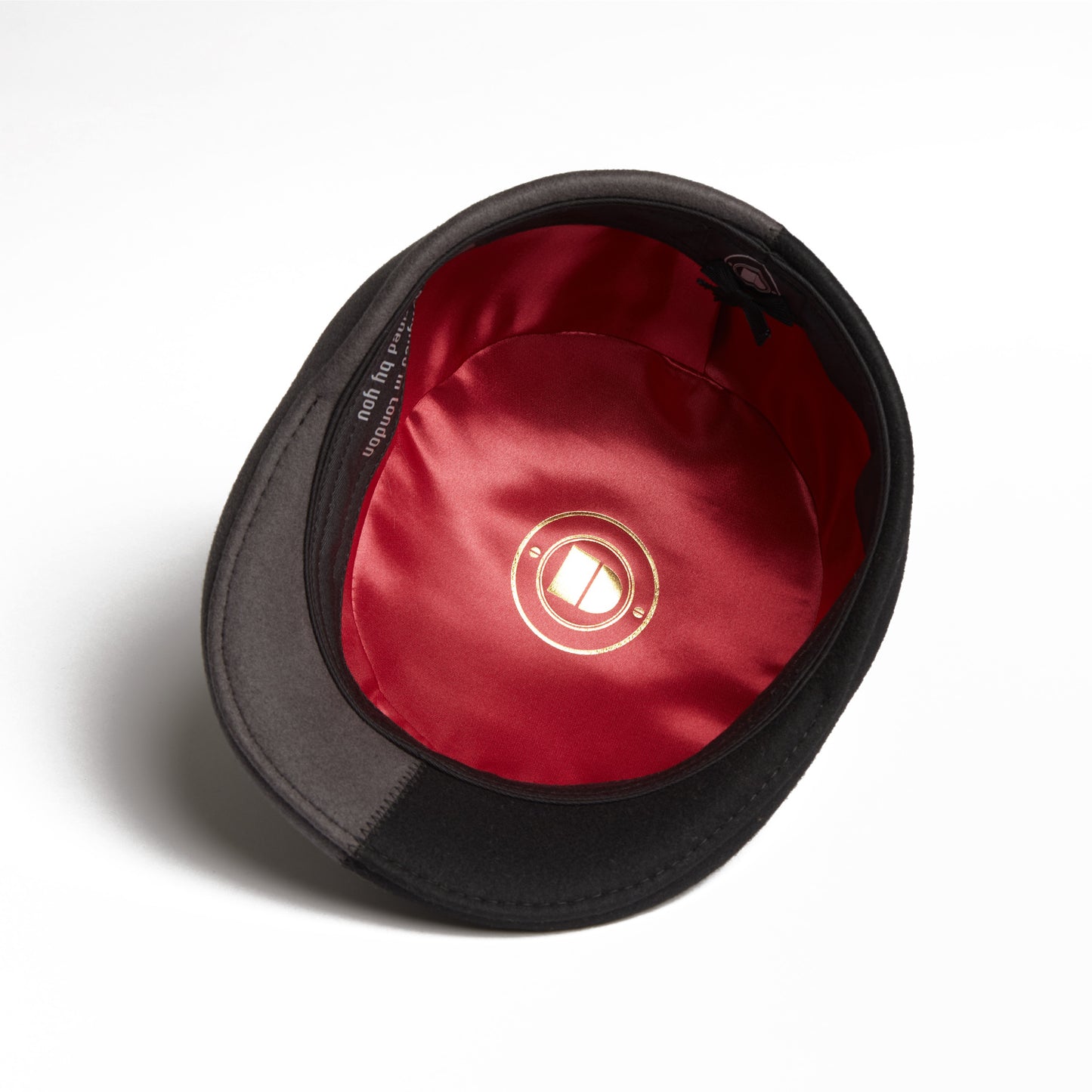 Presley Two-Tone Blocked Felt Cap - Grey Black