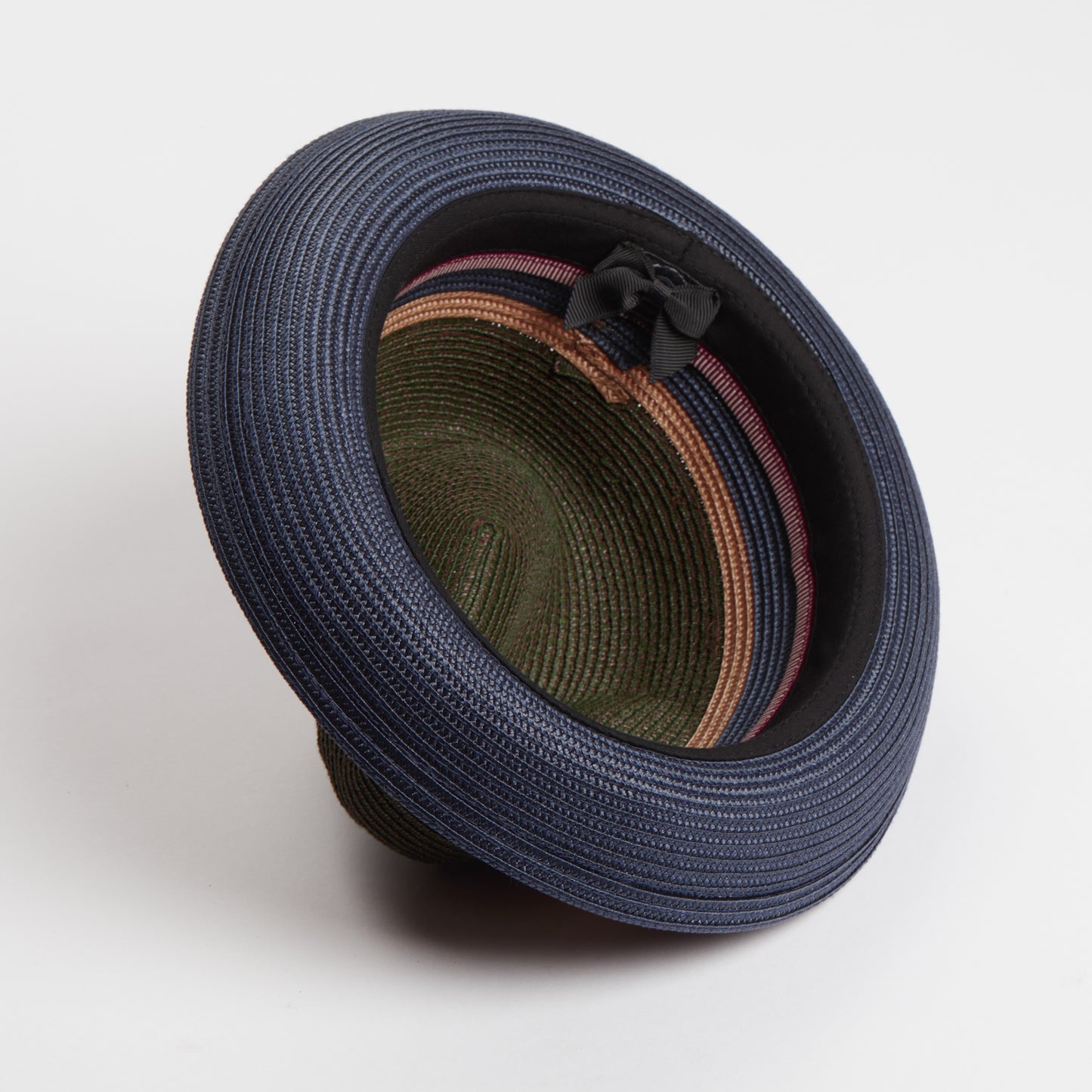 Dasmarca Verona Moss Green Lightweight Summer Two Tone Straw Fedora Hat For Men And Women