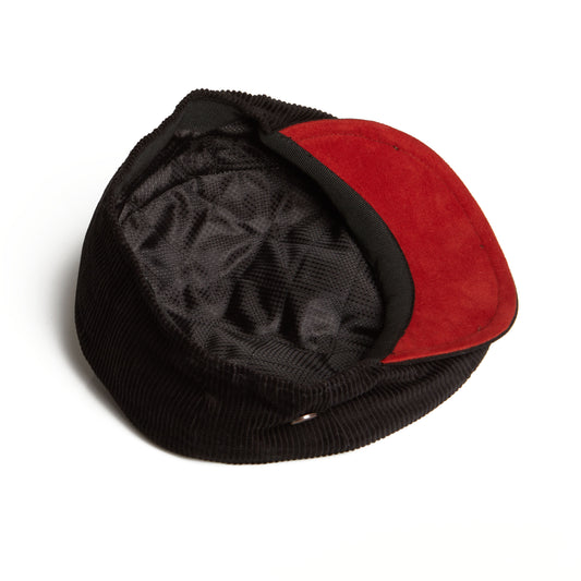 Arlo corduroy bakerboy cap - Black