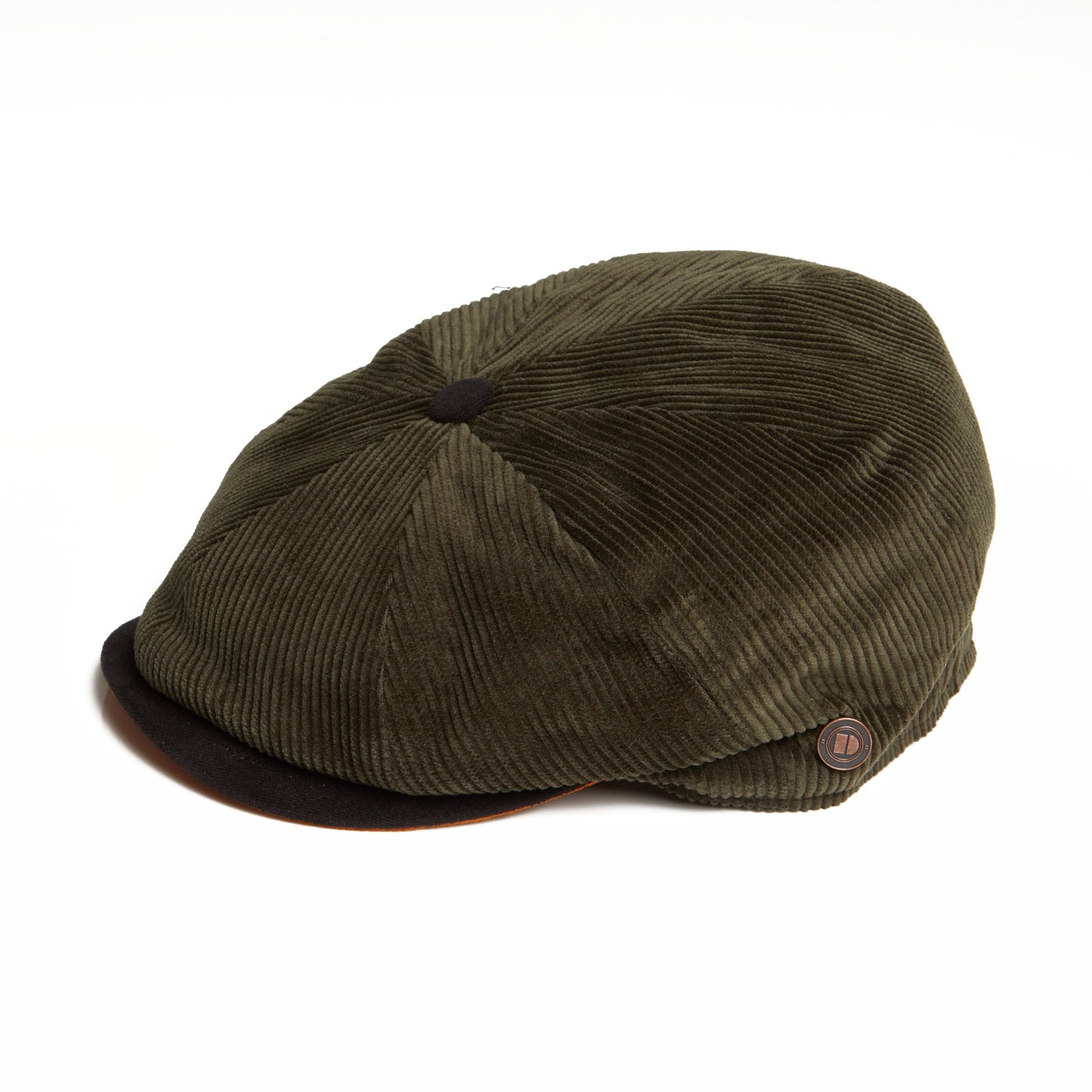 Arlo corduroy bakerboy cap - Olive