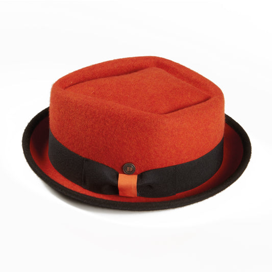 Jackson lava wool felt porkpie hat