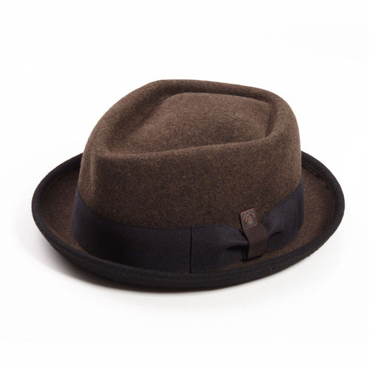 Jackson Chestnut wool felt porkpie hat